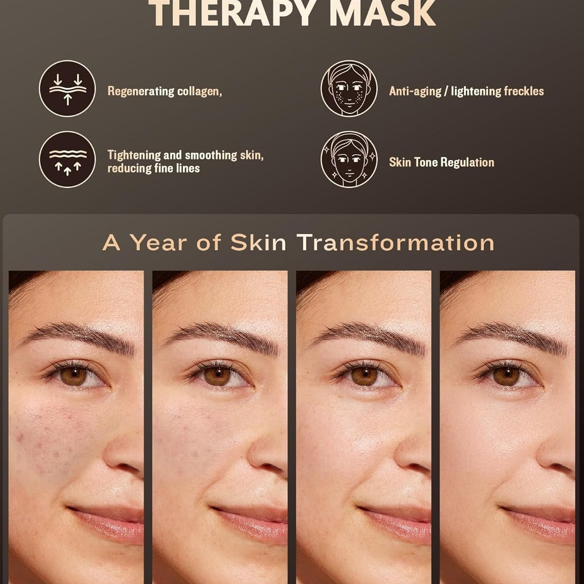 LuzenSkin™ LED Lichttherapie Gesichtsmaske – Anti-Aging & Hautpflege